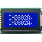 Display LCD 0802 8x2 karakters module wit op blauw SPLC780D interface 03